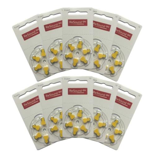 GN ReSound Hearing Aid Batteries Size 10 - 10 Pack (60 Cells) - Alpha Clinics